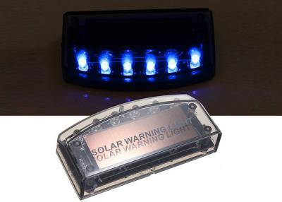 China Solar LED Warning Lights 6LED Flashing Anti Theft Proof Light For Car for sale