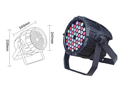 China 162 Watt High Lumen Flood Light DMX512 IP65 RGB 6500K High Brightness for sale