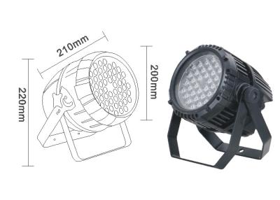 China CE RoHS Waterproof Outdoor Flood Lights , 12960lm Energy Saving Round Flood Lights for sale