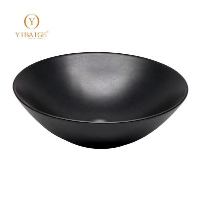 China Modern Matt color table top art basin high quality good price bathroom ceramic sanitary ware sink manufacturer for sale