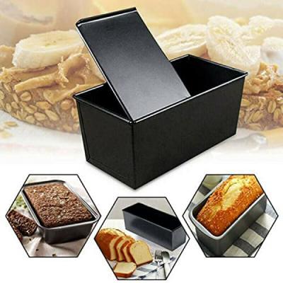 China Low MOQ Food Grade Mold Sustainable Bakeware Mold Carbon Steel Non-Stick Bread Pan Toast Box for sale