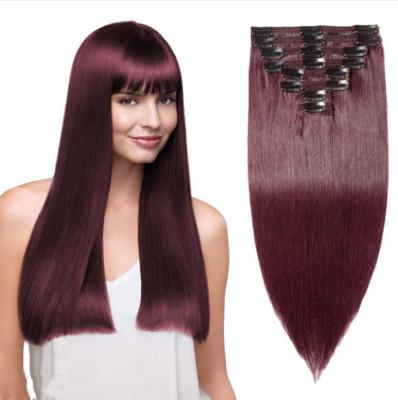 China Hair Extension Hair Wigs European And American Wigs Female Straight Hair Clips Eight-piece Cover Long Real Hair Extensions for sale