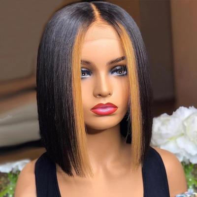 China European American Women Off Shoulder Bobo Wig Headwear Long and Short Shoulder Length Bobo Bobo Head Style Center Point Accenting Lace Wig for sale