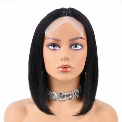 China Wholesale Natural Bobo Hair Lace Front 5x1 Human Hair Factory Front 5x1 Woman Hair Wigs for sale