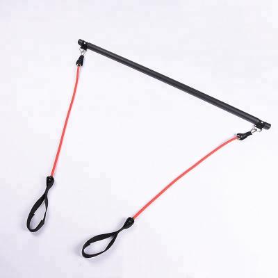 China Eco-friendly wholesale indoor fitness training hanging pull rope with exercise strength training resistance belt pilates rods for sale