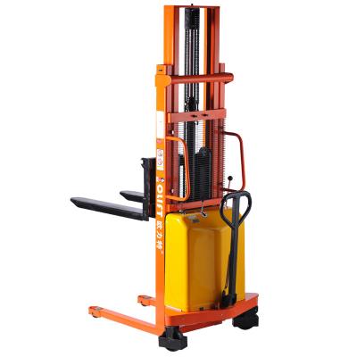 China High efficiency top quality semi electric pallet stacker for sale with CE for sale