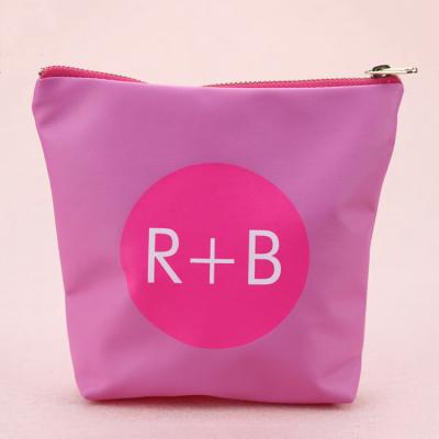 China Used For Packaging Promotional Microfiber Or Satin Customize Makes Printing Cosmetic Organizer Makeup Bag Travel Pouch Bag for sale