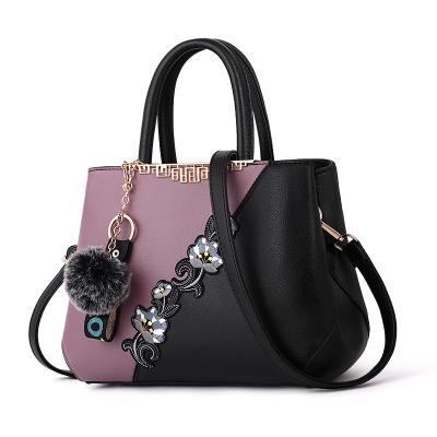 China High Quality Chinese Style Flower Ethnic Ladies Fashion Handbags Carteras Bag A Main PU TAS Wanita Tote Luxury Women Hand Bag Leather for sale