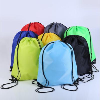 China Wholesale Eco Friendly Cheap Foldable Polyester Drawstring Backpack for sale