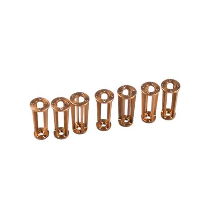 China Metal Processing Machinery Parts Motorcycle Connector Sleeve Brass Lathe Precision Machining Brass CNC Turned Parts for sale