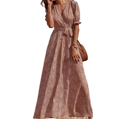 China Hot Selling Anti-wrinkle Women Clothing Long Dress Summer Elegant Ladies Long Dress Dress for sale