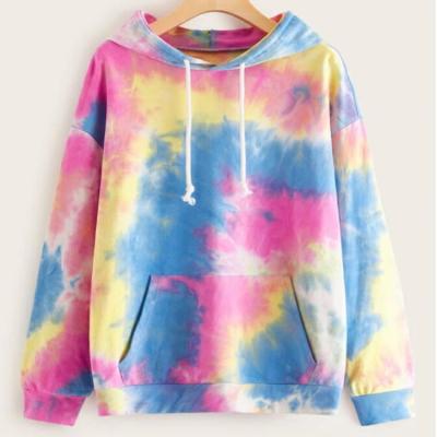 China custom Anti-wrinkle fashion style simple women hoodies and sweatshirts winter link dye Hoodie men loose Streetwear drop shoulder letter acid with a for sale