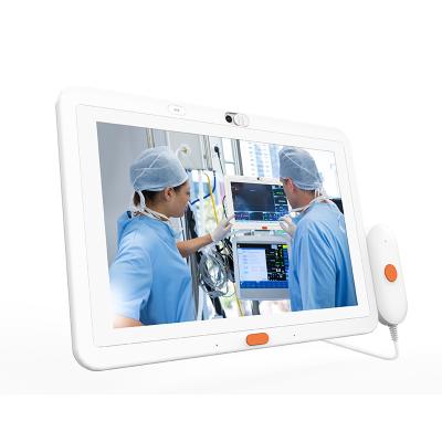 China Professional Anti-dust 10 Inch Hospital Nurse Calling Poe Android 8.1 Medical Care Tablet PC With Call Hand Grip for sale