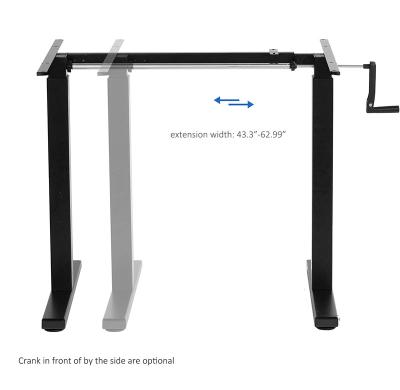 China (Height) ITICB Series Adjustable Hand Control Manual Lifting Electric Motor Mechanism Cheaper Than A Crank Desk Stand Up Desk for sale