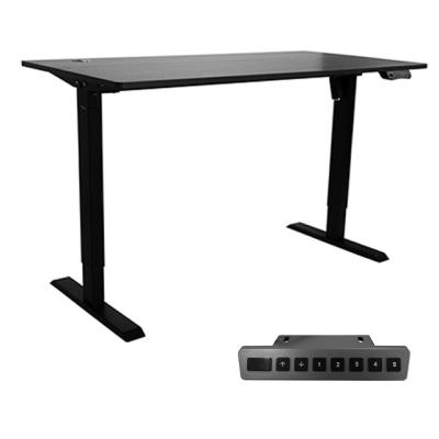 China (Height)Adjustable Rolling Steel Frame Motorized Standing Adjustable Desktop Computer Table With Single Motor for sale