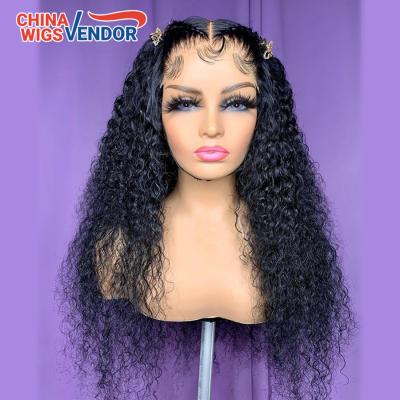 China Jerry Curl Kinky Curly Lace Front Human Hair Wigs For Full Lace Wig HD Medium Transparent Lace Frontal Women Part Wigs Seller for sale