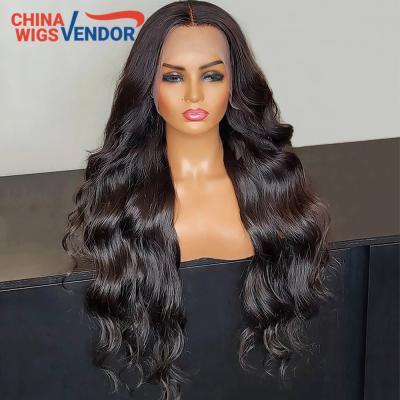 China Straight Glueless Wig Virgin Hair Loose Wave Lace Front Wig Transparent Human Hair Wigs Seller for sale