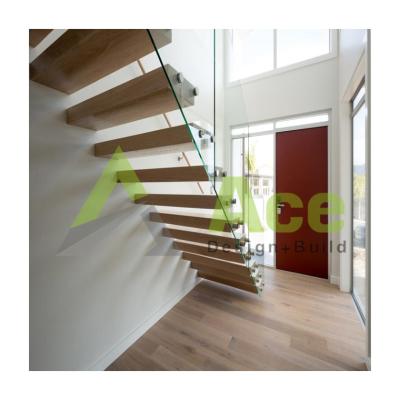 China Indoor Fashionable Unique Beam Design Modern Floating Staircase Floating Staircase for sale