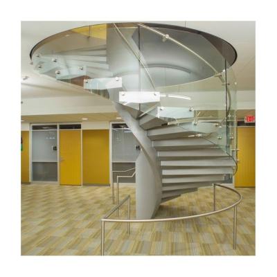 China Newest Design Modern Outdoor Metal Spiral Staircase / White Carbon Steel Spiral Stairs for sale