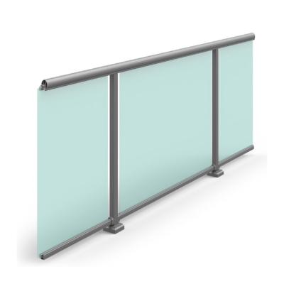 China Modern Floor And Side Extrusion Aluminum Profile Aluminum Baluster Fencing Glass Balustrade for sale