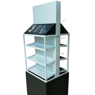 China Fashion wooden cell phone display cabinet mobile phone accessories shop display rack electronics store for sale