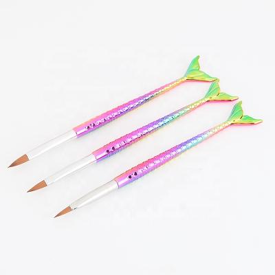 China NAIL GUYO MERMAID Nail Art Crystal Brush Gel UV Painting Builder for Nail Salon Tools for sale