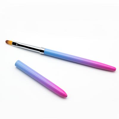 China Customizable High Quality Gradient Color Nylon GUYO NAIL Logo Gel Nail Brush for sale