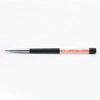 China CLOU GUYO Crystal Handle Nylon Liner Brush High Quality Orange Customizable Logo for sale