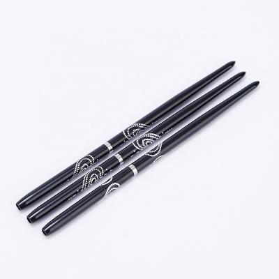 China NAIL 3pcs /set of 7mm 9mm 11mm Length Black Color Metal Handle Coating Nylon Suction Nail Brush with Diamond Opp Bag for sale