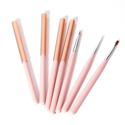 China NAIL Pink Color Nail Brush Set for sale