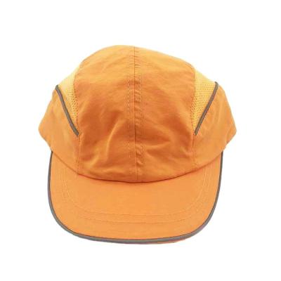 China breathable & Vitality Orange Stripe Design Waterproof Double Fabric Hats Custom Adjustable Back Closure Headwear / Golf Hats for sale