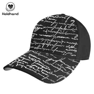 China breathable & 2022 New TH Brand Waterproof Black Color English Letters Design Custom Hats / Golf Hats Headwear for sale