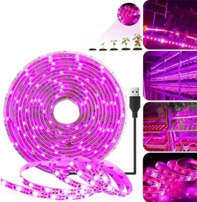 China LED Grow Light Strips,Waterproof Full Spectrum Plant Grow Light, USB 16ft 300LEDs for sale