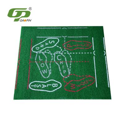 China Golf Practice Professional Golf Teaching Hitting Mat New Design Golf Mats Indoor Putting Green For Golf Practice for sale