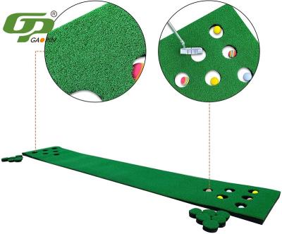 China Can Be Used In New Factory Style Paved Outdoor Backyard Putting Green 6 Holes Portable Golf Training Aid Mat for sale