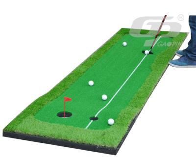 China Putting Portable Indoor Golf Putting Mat / Desktop Golf Putting Green for sale