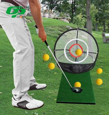 China GP Manufacturer Custom Logo Portable Indoor Outdoor Golf Practice Mat Artificial Grass Practice Mini Durable Golf Mat for sale