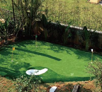 China Custom Mini Golf Practice Golf Green /golf Yard With White Sand Backyard Golf Green for sale