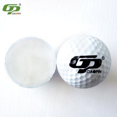 China Surlyn. Custom Logo Oem Factory Cheap Golf Ball Practice Scope Balls Golf Training Three Layer Golf Double Practice Ball for sale