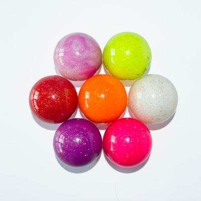 China Coating with transparent or gold powder on outdoor two piece colored ball and park golf practice balls for sale