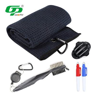 China Gifts GP Golf Accessories Set Cleaning Brush With Ball Marker Ball Liner Ball Liner Pen for sale