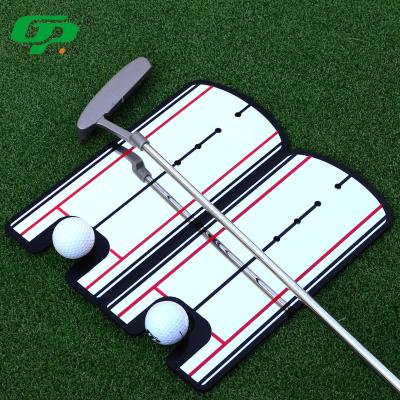 China Golf Putting Trainer High Quality Posture Correction Training Aids Golf Mirror Golf Putting Mirror Alignment Golf Putting Aids Custom Logo for sale