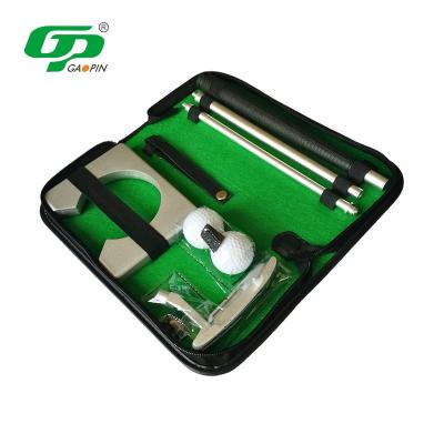 China Gifts Amazon Hot Sale Desktop Golf Putter Set Portable Promotional Balls and Desktop Mini Golf Putter Set for sale