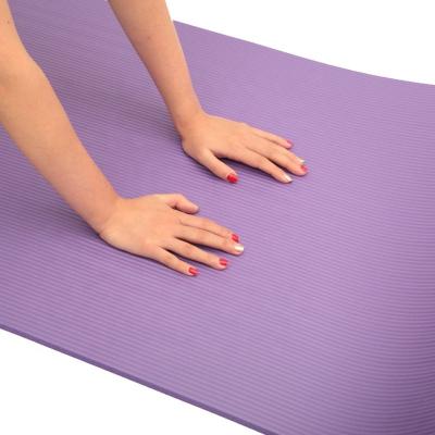 China Eco-Friendly Customize Durable Foldable Yoga Mat Color Logo Home Gym NBR Yoga Mat Material for sale