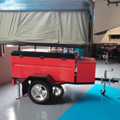 China Travel trailer Jiifeoo vehicle transport trailer small cargo trailer for small car road camping trailer for sale