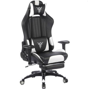 China Adjustable (Height) Racing Seat Custom Gaming Computer Wheel Gamer PC Gaming Chair With Footrest for sale