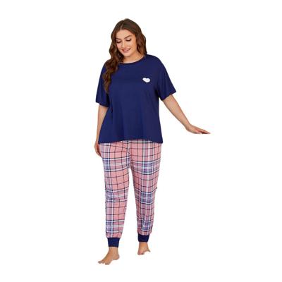 China QUICK DRY Plus Size Sleepwear Women Springs Long Sleeve Two Piece Pajama Sets For Women for sale