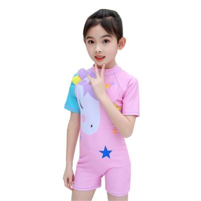 China Breathable Kids Girls Boys Cartoon Swimsuit Guard Swimsuit Unicorn One-Piece Rash Swimwear for sale