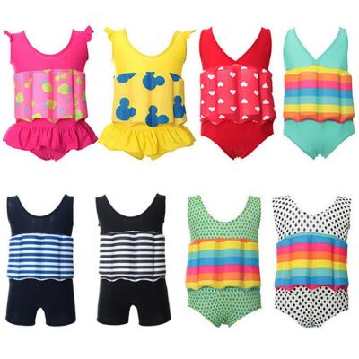 China Kid Breathable Swimsuit With Removable Floats Swimwear Swimsuit Float One Piece Swimsuit for sale