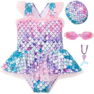 China Breathable Child Mermaid Swimwear Toddler Swimwear Baby Swimwear Bikini Girl Swimwear Child Swimsuit for sale